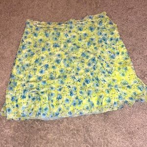 Skirt from SO the colors are like and blue the size is Medium